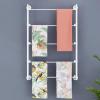 Fadiadem Wall Mounted Ribbon Organizer, Tie Scarf Rack Belt Towel Holder Retail Stores Metal Shelving, Flower Shop Wrapping Paper Display Rack, Crafts Items Hanging Rack Dispenser Wire Spool Rack view 1