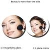 8 in Makeup Mirror Wall Mount LED Lighted Wall-Mounted Bathroom Mirror with Lights and 3X Magnification, Lighted Wall Mount Mirror Double Sided Swivel Extendable, Round,Rose Gold,Hardwire ( Color : Br view 2