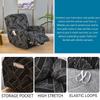 1/2/3 Seater Recliner Sofa Seat Covers Fabric Stretchy 4/6/8-Pieces Couch Slipcover Armchair Cover Non-Slip Furniture Protector, Elastic Spandex Soft Recliner Chair Protectors with Side Pocket ( Color view 3
