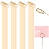 KALIONE 60Pcs Metal Wire Floral Place Card Holder Picks, 12inch Gold Place Card Holder, Photo Memo Holder Pick Stick, Gold Round Photo Stick Clip, Gift Card Holder for Wedding and Party view 1