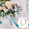 KALIONE 60Pcs Metal Wire Floral Place Card Holder Picks, 12inch Gold Place Card Holder, Photo Memo Holder Pick Stick, Gold Round Photo Stick Clip, Gift Card Holder for Wedding and Party view 4