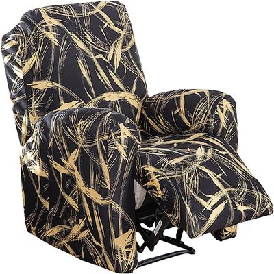 1/2/3 Seater Recliner Sofa Seat Covers Fabric Stretchy 4/6/8-Pieces Couch Slipcover Armchair Cover Non-Slip Furniture Protector, Elastic Spandex Soft Recliner Chair Protectors with Side Pocket ( Color