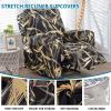 1/2/3 Seater Recliner Sofa Seat Covers Fabric Stretchy 4/6/8-Pieces Couch Slipcover Armchair Cover Non-Slip Furniture Protector, Elastic Spandex Soft Recliner Chair Protectors with Side Pocket ( Color view 4