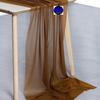 MDS 10 Pack 14ft Chiffon Table Runner 29 x170 Inches Sheer Wedding Runner Romantic Rustic Table Runner for Wedding Decorations, Birthday Parties, Bridal Shower Party Arch Decor - Mocha view 2