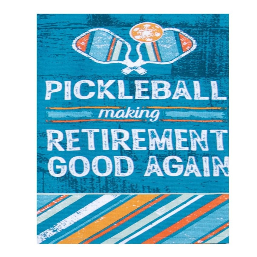 Kay Dee Designs Dual Purpose Terry Kitchen Towel, Pickleball Making Retirement Good Again