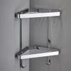 Shower Shelf,Bathroom Corner ShelfShower Rack Basket Chrome Shower Caddy Brass Baskets 2 Tier Corner Shelves with Hook Rust Free Bathroom Accessories Sets Bath Tidy Organiser Shampoo Holder Storage R view 1