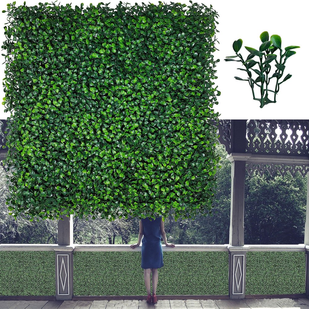 ODTORY Artificial Grass Wall Backdrop Panels, 20X20 in 6P (16.7 sqft)