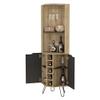 Corner Bar Cabinet Leverkusen,Living Room -Aged Oak/Black view 4