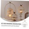 DECHOUS 1pc Retro Iron Candlestick Holder Elegant Decorative Candle Stand for Home Wedding Party Unique Structure Polished Smooth Finish Iron Art Adornment for Stylish Centerpieces view 4