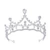 Beavorty Wedding Tiara Rhinestone Crown for Women Flexible Silver Alloy view 1