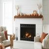Modern Timber Craft Reclaimed Wood Fireplace Mantel Shelf | Solid Rustic American Barnwood with Floating Shelf Brackets | 2.75" Thickness | 60" L x 7" D, Rustic Original - Oiled view 2