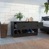 Storage Bench Beji, Lower Shelf, Two Drawers - Black view 3