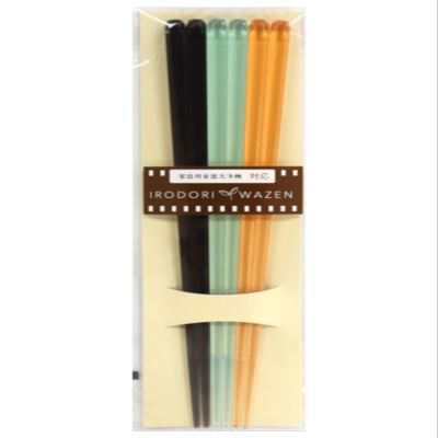 Aoba Chopsticks, Guest Chopsticks, Dishwasher Safe, Clear Chopsticks, 9.1 inches (23 cm), 3 Pairs, Cool, Made in Japan