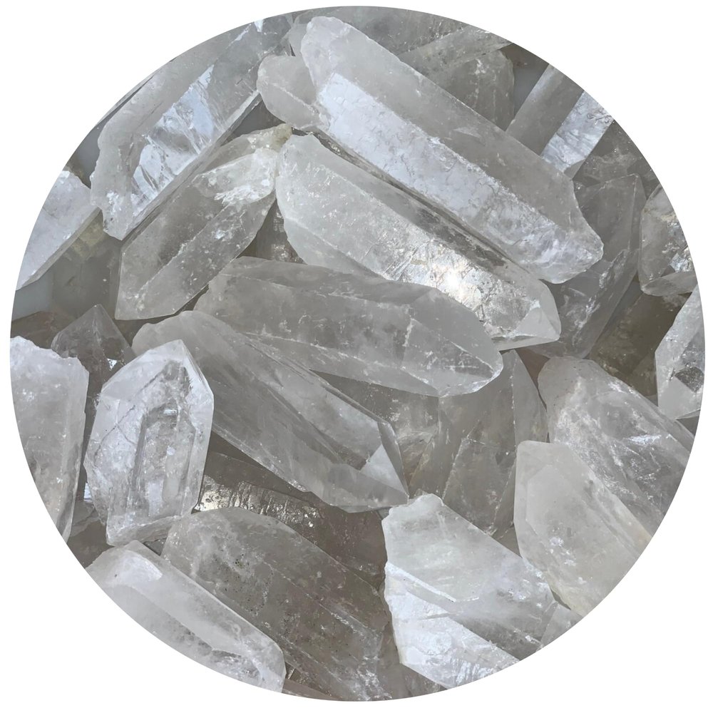GAF TREASURES Wholesale Clear Quartz Points, Natural Clear Quartz Points, Clear Quartz Points Healing Crystals (Clear Quartz Points, 5 Pound)
