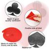 60 Pack Casino Theme Party Decorations Las Vegas Hanging Swirl Red Black Poker Paper Cutouts Party Ceiling for Casino Night Las Vegas Night Baby Shower Birthday Party Supplies Decor Supplies view 3