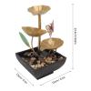 Tabletop Fountain, Small DIY Lotus Leaf Butterfly Tabletop Circulating Waterfall Ornaments Indoor Waterfall for Office and Living Room(110V) view 3