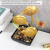 Tabletop Fountain, Small DIY Lotus Leaf Butterfly Tabletop Circulating Waterfall Ornaments Indoor Waterfall for Office and Living Room(110V) view 4