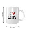 Abipuir Cool Coffee Mugs Women I Love Liby Mug Coffee Cups for Men Coffee Mugs Humorous view 2