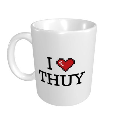 Abipuir Oversized Funny Coffee Mugs for Women I Love Thuy Mug Dad Birthday Gift Thick Coffee Mug