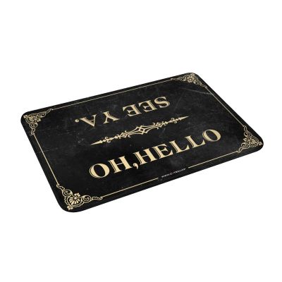 Farm Kitchen Rug Oh Hello, See Ya Mat Bathroom Carpet Outdoor Rug for Front Door (Size : 40X60CM)