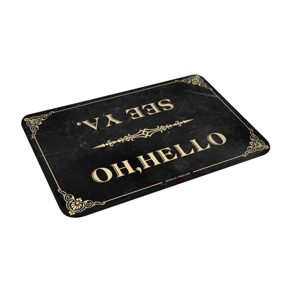 Farm Kitchen Rug Oh Hello, See Ya Mat Bathroom Carpet Outdoor Rug for Front Door (Size : 40X60CM)