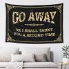 Cave Man Bar Go Away Or I Shall Taunt You A Second Time Tapestry Tapestry for Bedroom Asthetic Room Decore (Size : 75X92CM) view 1