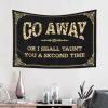 Cave Man Bar Go Away Or I Shall Taunt You A Second Time Tapestry Tapestry for Bedroom Asthetic Room Decore (Size : 75X92CM) view 2