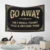 Cave Man Bar Go Away Or I Shall Taunt You A Second Time Tapestry Tapestry for Bedroom Asthetic Room Decore (Size : 75X92CM) view 4