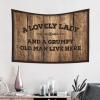 Abipuir Funny Patio Decor A Lovely Lady and A Gruhyy Old Man Live Here Tapestry Tapestry for Walls Tapastry'S Wall Hanging (Size : 75X92CM) view 2