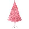 Arthas 6' Ft Tinsel Pink Christmas Tree for Home Office Party Decor Xmas Holiday Seasonal Sparking Gorgeous Folding Artificial Christmas Tree Indoor and Ourdoor(Pink) view 1