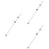 Cabilock 3pcs Retractable Clothes Drying Pole Adjustable Telescopic Hanger Rod for Use Space-saving Clothesline view 1