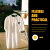 Cabilock 3pcs Retractable Clothes Drying Pole Adjustable Telescopic Hanger Rod for Use Space-saving Clothesline view 2