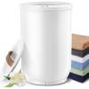 FLYHIT Large Towel Warmer for Bathroom - Heated Towel Warmers Bucket, Wood Handle, Auto Shut Off, Fits Up to Two 40"X70" Oversized Towels, Bathrobes, Blankets, for Mother's Gifts, White view 1