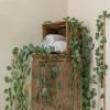 CQURE 16Pcs Eucalyptus Garland,Artificial Eucalyptus Leaves Table Greenery Garland Wreath Vines for Wedding Party Table Fireplace Bedroom Wall Room Decor view 4