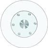 Tempered Glass Lazy Susan Turntable, Round Glass Table Top Tabletop Rotating Serving Tray for Dining Table Rotating Serving Plate, Anti-tilt Auxiliary Wheels (Size : 80cm) view 2