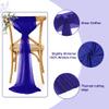 MDS Pack of 100 Chiffon Chair Sashes for Wedding & Event Dcor - Royal Blue view 3