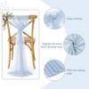 MDS Pack of 125 Chiffon Chair Sashes for Wedding & Event Dcor - Baby Blue view 3