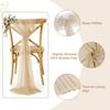 Pack of 125 Chiffon Chair Sashes for Wedding & Event Dcor - Champagne Gold view 3