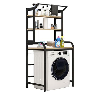 SieHam Bathroom Storage,Washer Storage Frames Floor Standing for Over Toilet,Balcony Bathroom Storage,Rack,Thickened Carbon Steel Frame Storage Rack,Balcony Drum Washinghine Rack/180Cm