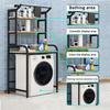 SieHam Bathroom Storage,Washer Storage Frames Floor Standing for Over Toilet,Balcony Bathroom Storage,Rack,Thickened Carbon Steel Frame Storage Rack,Balcony Drum Washinghine Rack/180Cm view 3