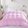 800-TC Pinch Pleated Down Comforter Grand King Size 106 x 106 Inches 5-Piece All-Season Duvet Insert & 4pc Pillow Shams, 500 GSM Micro Fill With All Side Corner Tabs 100% Microfiber Fill Power view 2