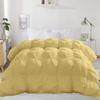 800-TC Pinch Pleated Down Comforter Oversized Queen Size 98 x 98 Inches 5-Piece All-Season Duvet Insert & 4pc Pillow Shams, 500 GSM Micro Fill With All Side Corner Tabs 100% Microfiber Fill Power view 2