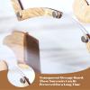 Qivine Guest Book Alternative, Wooden Heart Wedding Decor Guest Book, Acrylic Wedding Souvenirs for Guests with Storage Box Stand for Weddings, Anniversary, Ceremony (Single Heart) view 4