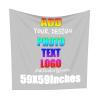 NALAHOME Custom Tapestry For Home Decor 59x59 inch Square Personalized Funny Wall Hanging Art Tapestries Custom Backdrops Banners and Signs Posters Flags for Bedroom Living Room Gainsboro view 3
