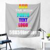 NALAHOME Custom Tapestry For Home Decor 59x59 inch Square Personalized Funny Wall Hanging Art Tapestries Custom Backdrops Banners and Signs Posters Flags for Bedroom Living Room Gainsboro view 4