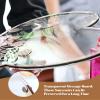 Qivine Guest Book Alternative, Wooden Heart Wedding Decor Guest Book, Acrylic Wedding Souvenirs for Guests with Storage Box Stand for Weddings, Anniversary, Ceremony (C) view 4