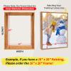 Wood-Look Canvas Floating Frame for Removable Stretched Canvas Wall Art - 1 1/4 Inches Deep Picture Frames for Home Wall Decor view 2