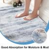 CRISTGEE Door Mat, Faux Wool Front Indoor Door Mat 32 x 48, Blue Washable view 2