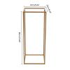 LOYALHEARTDY 10PCS Gold Flower Vase for Centerpieces, 23.62inch Tall Metal Wedding Flower Stand, Wedding Centerpieces for Tables, Geometric Flower Vase Stand for Party view 3