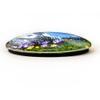 Zermatt Switzerland Magnet Fridge Refrigerator Freezer Magnet Sticker Souvenir Decorations Oval Crystal Magnet Kitchen Whiteboard view 2